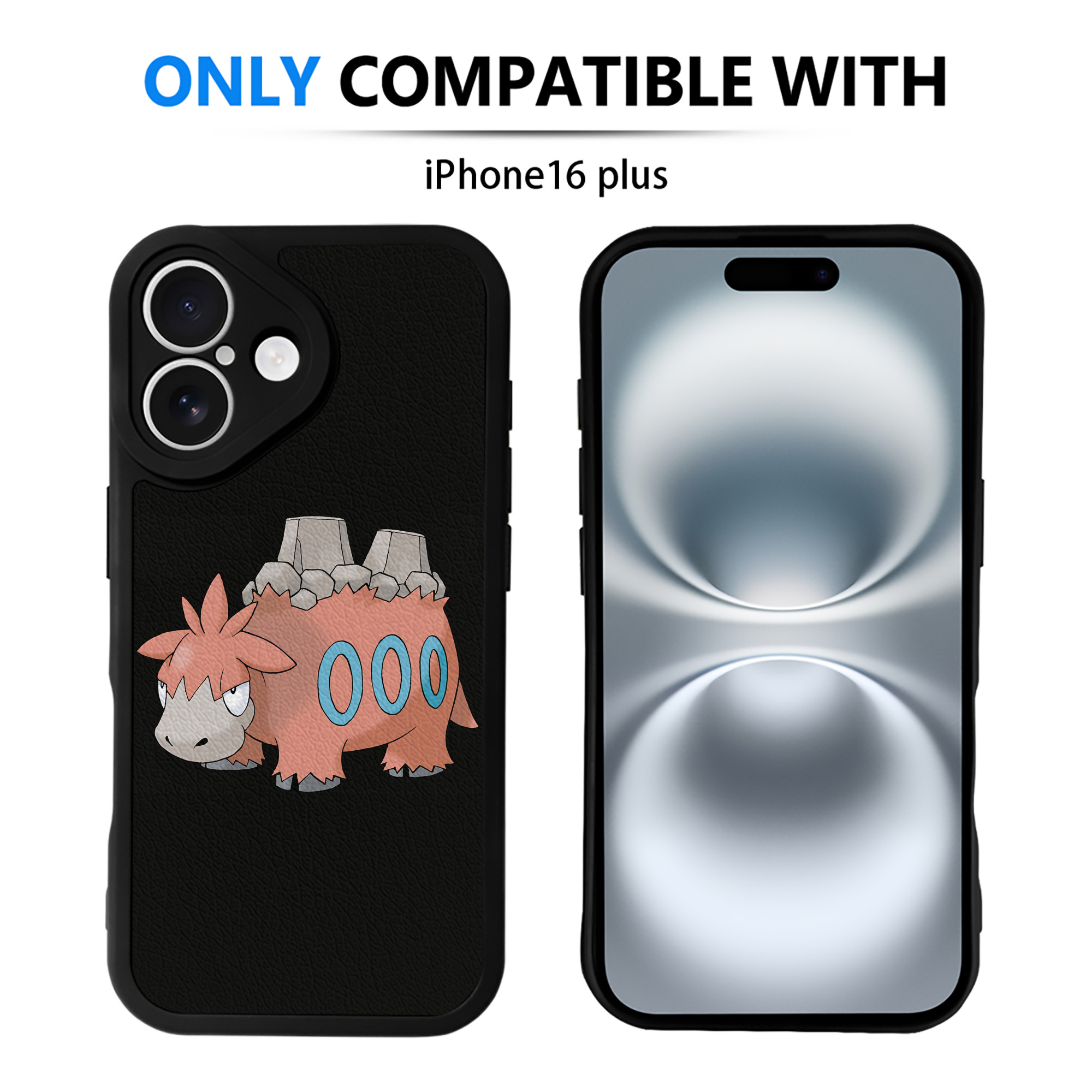 （画像用） ポケットモンスター Pokémon 【iPhone 16シリーズ対応】シリコンスマホケース（レザー調） 材質：シリコン